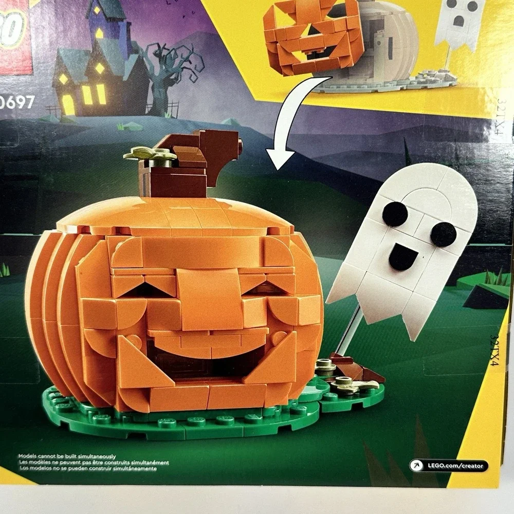 LEGO 40697 Halloween Pumpkin w Light Brick Ghost Creator Set 254pcs NEW - Picture 8 of 9